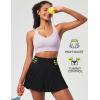 Ewedoos Pleated Tennis Skirt with Shorts Seamless High Waisted Skirt for Women Golf Athletic Skirt Skorts with Pocket(Black)