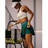 Ewedoos Pleated Tennis Skirt with Shorts Seamless High Waisted Skirt for Women Golf Athletic Skirt Skorts with Pocket(Club Green)