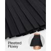Ewedoos Pleated Tennis Skirts for Women Athletic Skirt with Shorts Underneath Skorts for Woman with Pockets for Golf(Black)