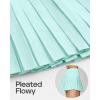 Ewedoos Pleated Tennis Skirts for Women Athletic Skirt with Shorts Underneath Skorts for Woman with Pockets for Golf(Mint Green)