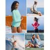 Ewedoos Rash Guard for Women UPF 50+ Sun Protection Clothing Swim Shirts for Woman SPF Shirts Long Sleeve UV Sun Shirts(Navy Blue)