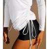 Ewedoos Rash Guard for Women UPF 50+ Sun Protection Clothing Swim Shirts for Woman SPF Shirts Long Sleeve UV Sun Shirts(White)