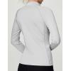 Ewedoos Rash Guard for Women UPF50+ UV Sun Protection Clothing SPF Shirts Long Sleeve Swim Shirts for Woman with Pockets(Gray)