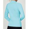 Ewedoos Rash Guard for Women UPF50+ UV Sun Protection Clothing SPF Shirts Long Sleeve Swim Shirts for Woman with Pockets(Light Blue)