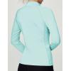 Ewedoos Rash Guard for Women UPF50+ UV Sun Protection Clothing SPF Shirts Long Sleeve Swim Shirts for Woman with Pockets(Light Green)