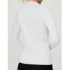 Ewedoos Rash Guard for Women UPF50+ UV Sun Protection Clothing SPF Shirts Long Sleeve Swim Shirts for Woman with Pockets(White)