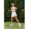 Ewedoos Skorts Skirts for Women High Waist Golf Skirt with Pockets Side Slit Tennis Skirt Golf Skorts Athletic Skirts(Navy)