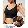 Ewedoos Sports Bras for Women High Support High Impact Sports Bras for Women Large Bust Push up Racerback Workout Running Bra(Black)