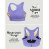 Ewedoos Sports Bras for Women High Support High Impact Sports Bras for Women Large Bust Push up Racerback Workout Running Bra(Lavender)