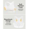 Ewedoos Sports Bras for Women High Support High Impact Sports Bras for Women Large Bust Push up Racerback Workout Running Bra(New White)