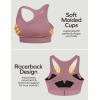 Ewedoos Sports Bras for Women High Support High Impact Sports Bras for Women Large Bust Push up Racerback Workout Running Bra(Pink)