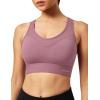 Ewedoos Sports Bras for Women High Support High Impact Sports Bras for Women Large Bust Push up Racerback Workout Running Bra(Pink)