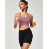 Ewedoos Sports Bras for Women High Support High Impact Sports Bras for Women Large Bust Push up Racerback Workout Running Bra(Pink)