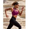 Ewedoos Sports Bras for Women High Support Racerback High Impact Padded Sports Bra Large Bust for Workout Running Yoga(Fuchsia)