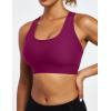 Ewedoos Sports Bras for Women High Support Racerback High Impact Padded Sports Bra Large Bust for Workout Running Yoga(Fuchsia)