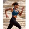 Ewedoos Sports Bras for Women High Support Racerback High Impact Padded Sports Bra Large Bust for Workout Running Yoga(Indigo)