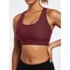 Ewedoos Sports Bras for Women High Support Racerback High Impact Padded Sports Bra Large Bust for Workout Running Yoga(Red)