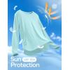 Ewedoos Sun Shirts UPF 50+ Long Sleeve Workout Tops for Women Lightweight Quick Dry Sun Protection Clothing Hiking(Light Green)
