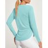 Ewedoos Sun Shirts UPF 50+ Long Sleeve Workout Tops for Women Lightweight Quick Dry Sun Protection Clothing Hiking(Light Green)