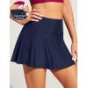 Ewedoos Swim Skirt Tummy Control Swim Skirt Bottoms for Women with Pockets Bathing Suit Swimsuit Tankini Swimming Skort(Dark Blue)