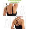 Ewedoos Tennis Dress Womens Athletic Dress Built in Shorts & Bra Adjustable Straps Workout Exercise Golf Summer Dress(Black)
