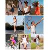 Ewedoos Tennis Dress with Shorts Underneath Athletic Dress for Women Active Workout Golf Dresses Easy Peasy(Black)