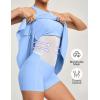 Ewedoos Tennis Dress with Shorts Underneath Athletic Dress for Women Active Workout Golf Dresses Easy Peasy(Breezy Blue)