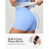 Ewedoos Tennis Dress with Shorts Underneath Athletic Dress for Women Active Workout Golf Dresses Easy Peasy(Breezy Blue)