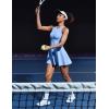 Ewedoos Tennis Dress with Shorts Underneath Athletic Dress for Women Active Workout Golf Dresses Easy Peasy(Light Blue)