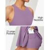 Ewedoos Tennis Dress with Shorts Underneath Athletic Dress for Women Active Workout Golf Dresses Easy Peasy(Purple)
