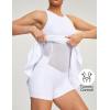 Ewedoos Tennis Dress with Shorts Underneath Athletic Dress for Women Active Workout Golf Dresses Easy Peasy(White)