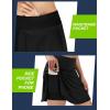 Ewedoos Tennis Skirt Womens Skorts with Pockets Shorts Tennis Skirts for Women Athletic Golf Running Pickleball(Black)