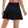 Ewedoos Tennis Skirt Womens Skorts with Pockets Shorts Tennis Skirts for Women Athletic Golf Running Pickleball(Black)