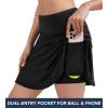 Ewedoos Tennis Skirt Womens Skorts with Pockets Shorts Tennis Skirts for Women Athletic Golf Running Pickleball(Black)
