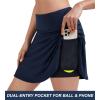 Ewedoos Tennis Skirt Womens Skorts with Pockets Shorts Tennis Skirts for Women Athletic Golf Running Pickleball(Midnight Blue)