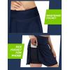 Ewedoos Tennis Skirt Womens Skorts with Pockets Shorts Tennis Skirts for Women Athletic Golf Running Pickleball(Midnight Blue)