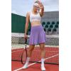 Ewedoos Tennis Skirt Womens Skorts with Pockets Shorts Tennis Skirts for Women Athletic Golf Running Pickleball(New Lavender)
