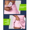 Ewedoos Tennis Skirt Womens Skorts with Pockets Shorts Tennis Skirts for Women Athletic Golf Running Pickleball(New Pink)