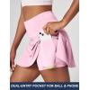 Ewedoos Tennis Skirt Womens Skorts with Pockets Shorts Tennis Skirts for Women Athletic Golf Running Pickleball(New Pink)