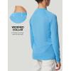 Ewedoos UPF50+ Boys Swim Shirt Rash Guard Long Sleeve Quick Dry Sun Shirts Kids Boys Fishing Shirt for Summer Outdoor(Sky Blue)