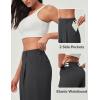 Ewedoos Wide Leg Pants Woman Stretchy Work Dress Pants Women Pull on Business Casual Slacks Trousers Fall Outfits 26″/28″(Gray- 28” Regular)