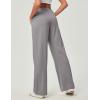 Ewedoos Wide Leg Pants Woman Stretchy Work Dress Pants Women Pull on Business Casual Slacks Trousers Fall Outfits 26″/28″(Mink Ash- 26” Petite)