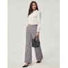 Ewedoos Wide Leg Pants Woman Stretchy Work Dress Pants Women Pull on Business Casual Slacks Trousers Fall Outfits 26″/28″(Mink Ash- 26” Petite)