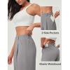 Ewedoos Wide Leg Pants Woman Stretchy Work Dress Pants Women Pull on Business Casual Slacks Trousers Fall Outfits 26″/28″(Mink Ash- 28” Regular)