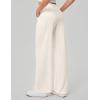 Ewedoos Wide Leg Pants Woman Stretchy Work Dress Pants Women Pull on Business Casual Slacks Trousers Fall Outfits 26″/28″(Off-white- 28” Regular)