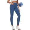 Ewedoos Women Jeans High Waisted Stretchy Skinny Jeans for Women Tummy Control Jeggings Pull on Jeans Leggings with Pockets(Light Blue)