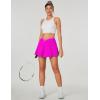 Ewedoos Women’s Athletic Skirt Cross Waist Tennis Skirt with Pockets Linner Skorts Tennis Skirts Golf Pickleball Casual(Pink)