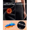Ewedoos Womens Fleece Lined Leggings Water-Resistant Thermal Winter Fleece Leggings for Women with Pockets Ski Hiking(Black)
