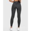 Ewedoos Womens Fleece Lined Leggings Water-Resistant Thermal Winter Fleece Leggings for Women with Pockets Ski Hiking(Charcoal)