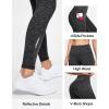 Ewedoos Womens Fleece Lined Leggings Water-Resistant Thermal Winter Fleece Leggings for Women with Pockets Ski Hiking(Charcoal)